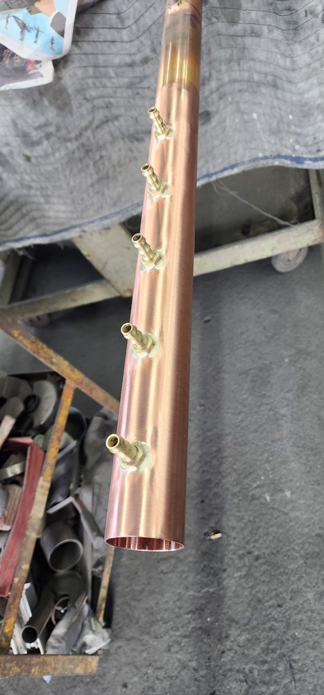 Copper Distribution Manifold — All Bright Metal Finishing project photo