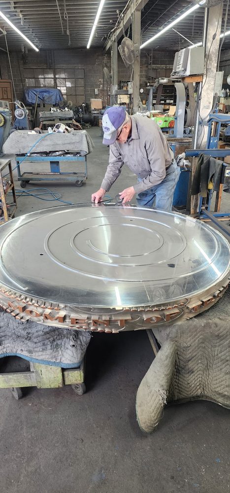 Custom Engraved Tabletop — All Bright Metal Finishing project photo