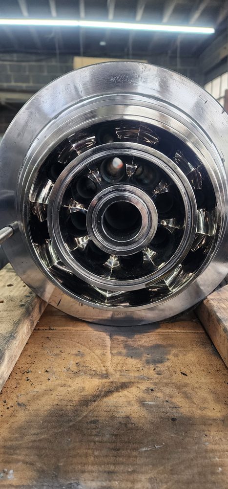 Sealed End Cap Detail — All Bright Metal Finishing project photo